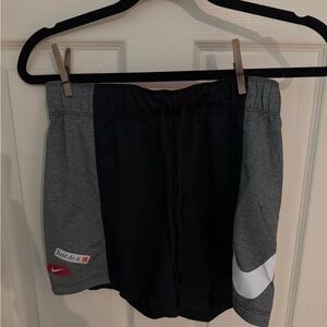Nike Black and Gray Sports Shorts